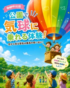 神饌待月気球に乗れる体験