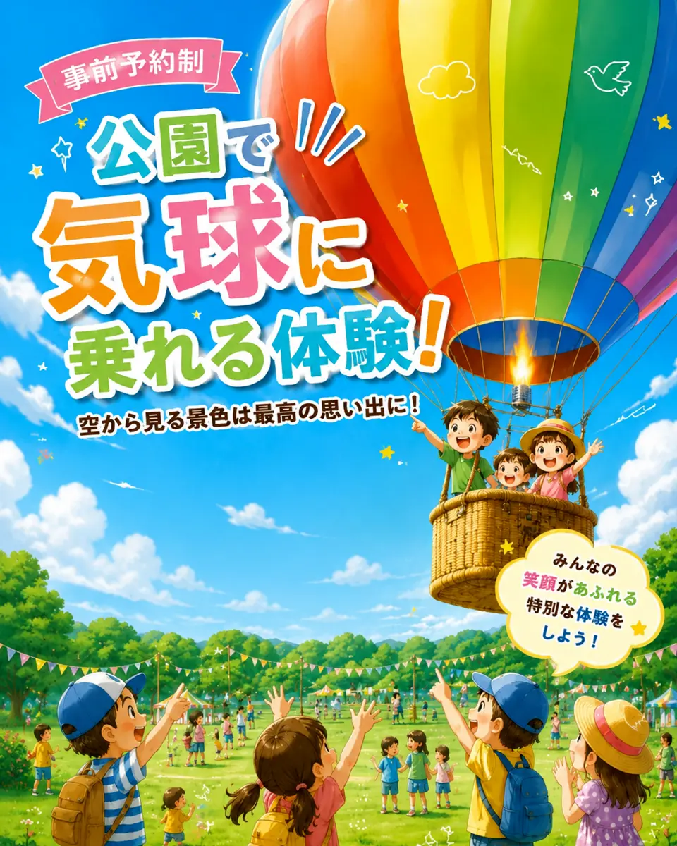 神饌待月気球に乗れる体験